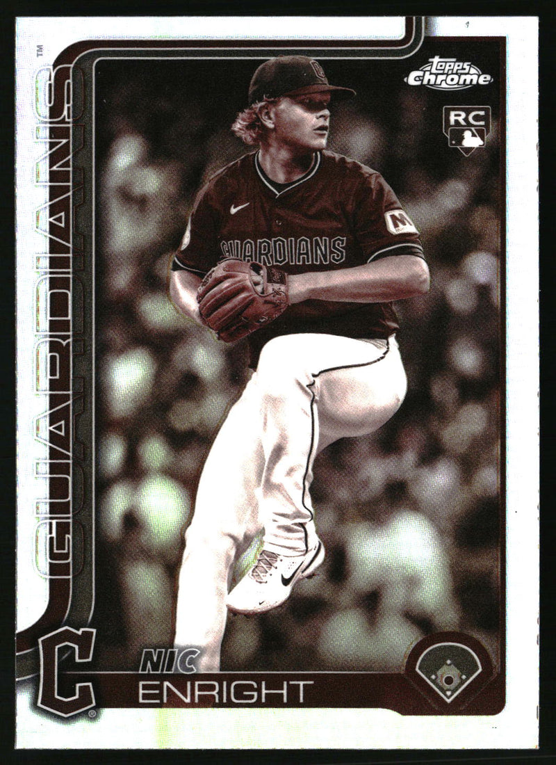 Nic Enright #USC103 2025 Topps Chrome Update Sepia Refractors