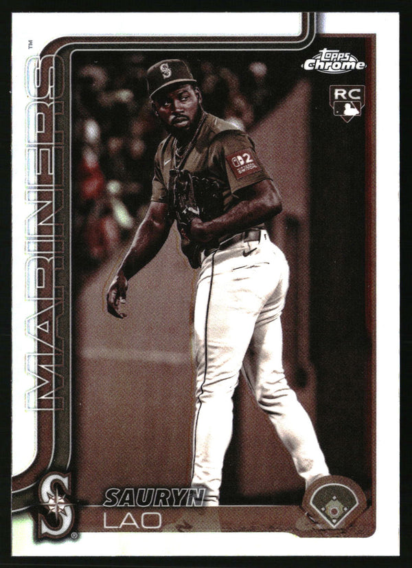 Sauryn Lao #USC198 2025 Topps Chrome Update Sepia Refractors