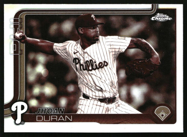 Jhoan Duran #USC120 2025 Topps Chrome Update Sepia Refractors