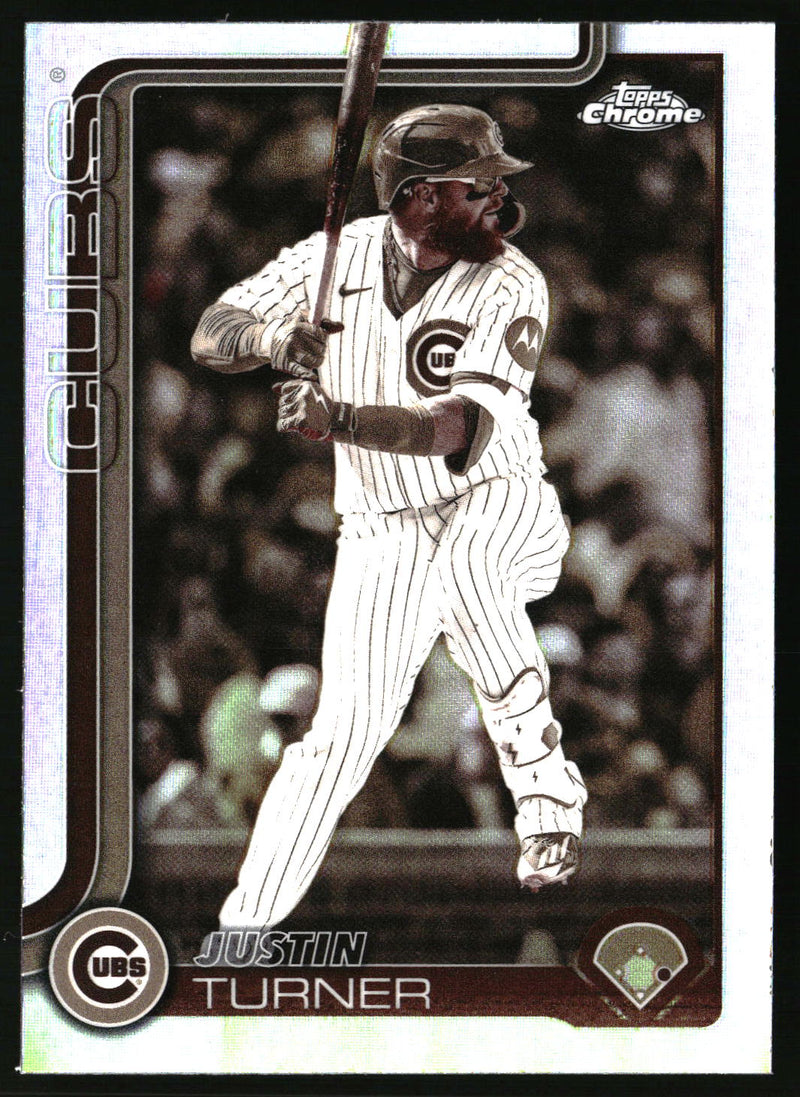 Justin Turner #USC170 2025 Topps Chrome Update Sepia Refractors