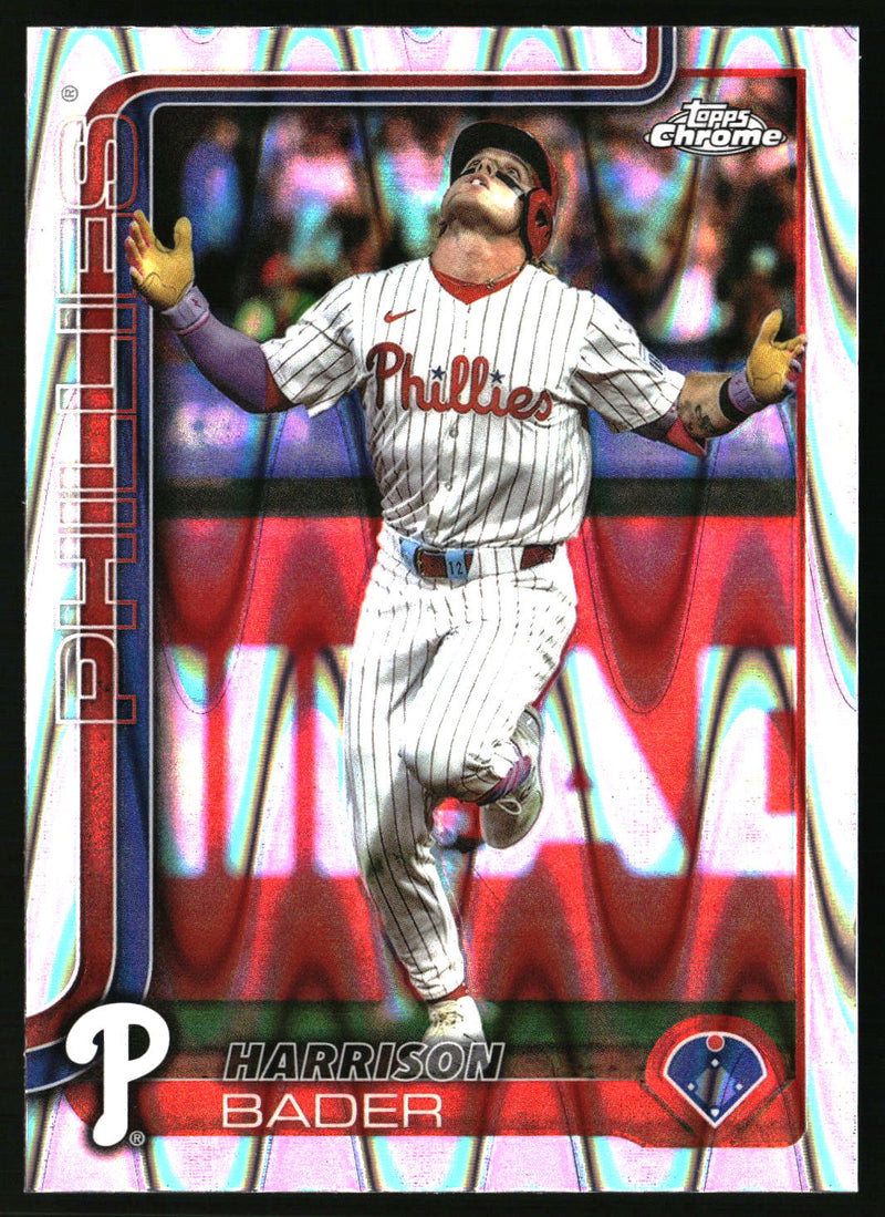 Harrison Bader #USC32 2025 Topps Chrome Update RayWave Refractor