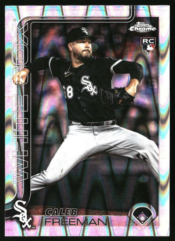 Caleb Freeman #USC124 2025 Topps Chrome Update RayWave Refractor