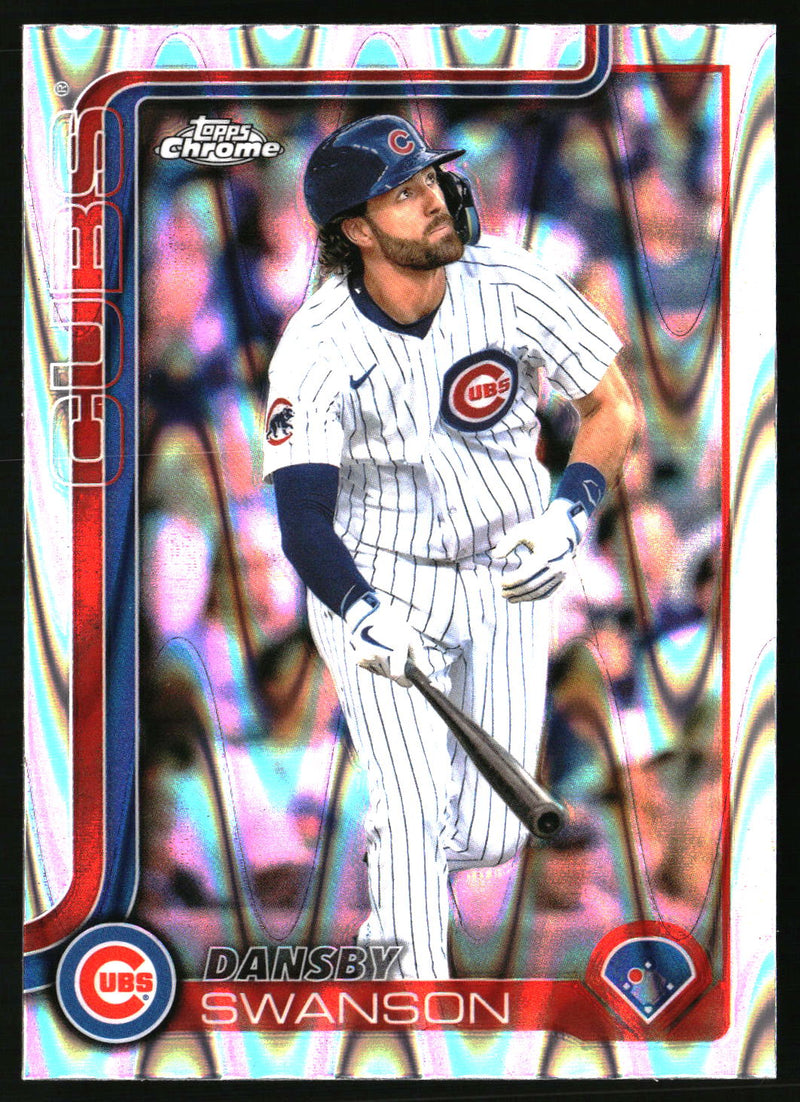 Dansby Swanson #215 2025 Topps Chrome RayWave Refractors