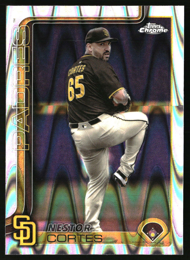 Nestor Cortes #USC130 2025 Topps Chrome Update RayWave Refractor