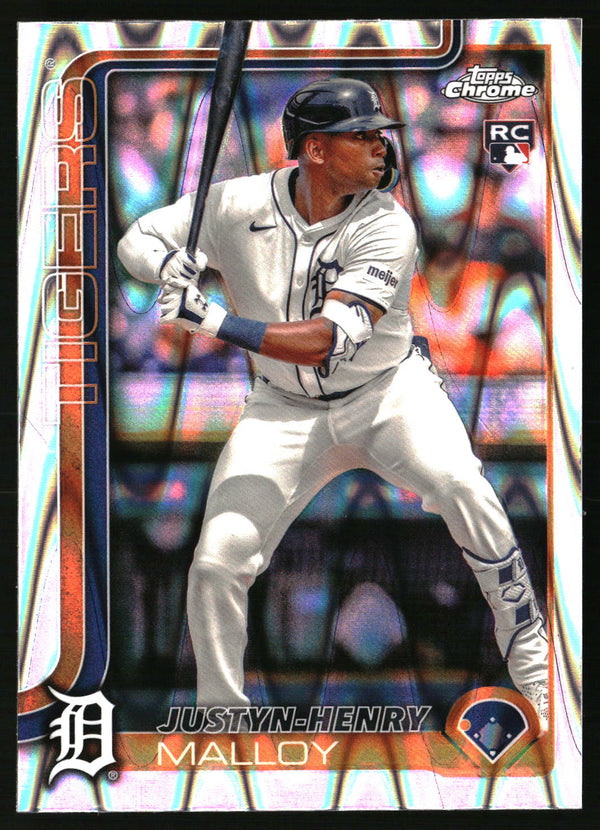 Justyn-Henry Malloy #224 2025 Topps Chrome RayWave Refractors