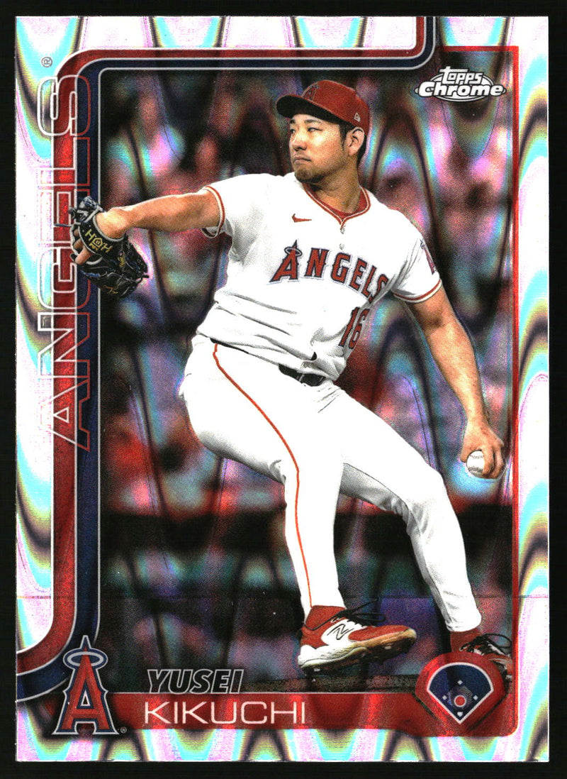 Yusei Kikuchi #USC59 2025 Topps Chrome Update RayWave Refractor