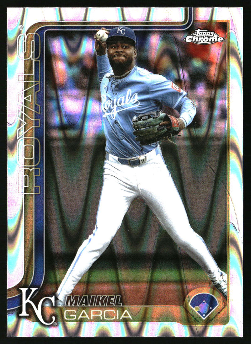 Maikel Garcia #USC70 2025 Topps Chrome Update RayWave Refractor