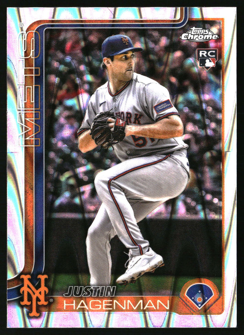 Justin Hagenman #USC61 2025 Topps Chrome Update RayWave Refractor