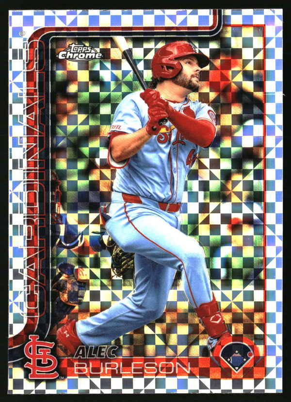 Alec Burleson #281 2025 Topps Chrome X-Fractors