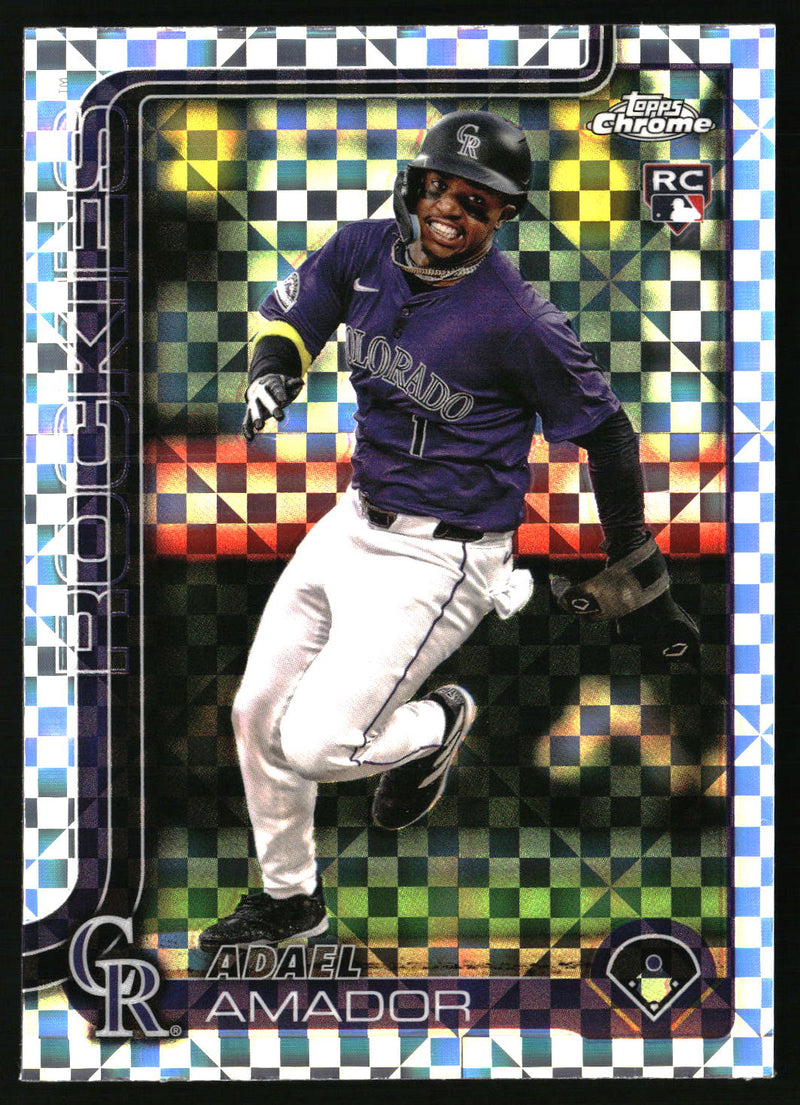 Adael Amador #255 2025 Topps Chrome X-Fractors