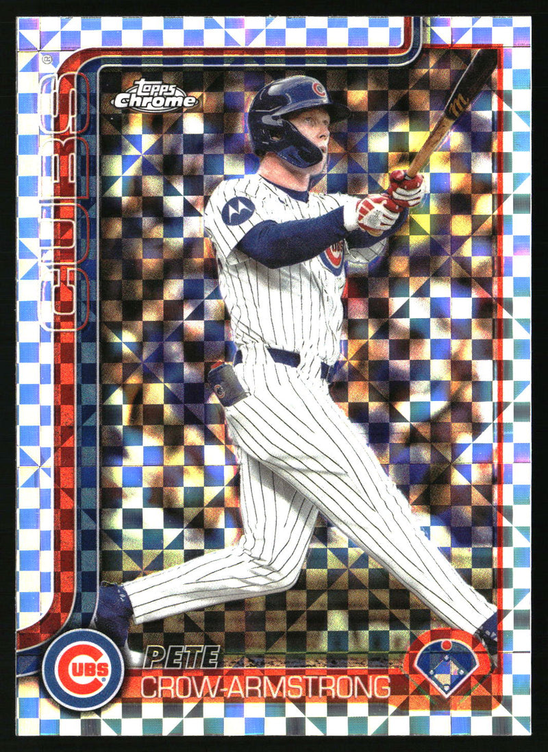 Pete Crow-Armstrong #USC76 2025 Topps Chrome Update X-Fractors