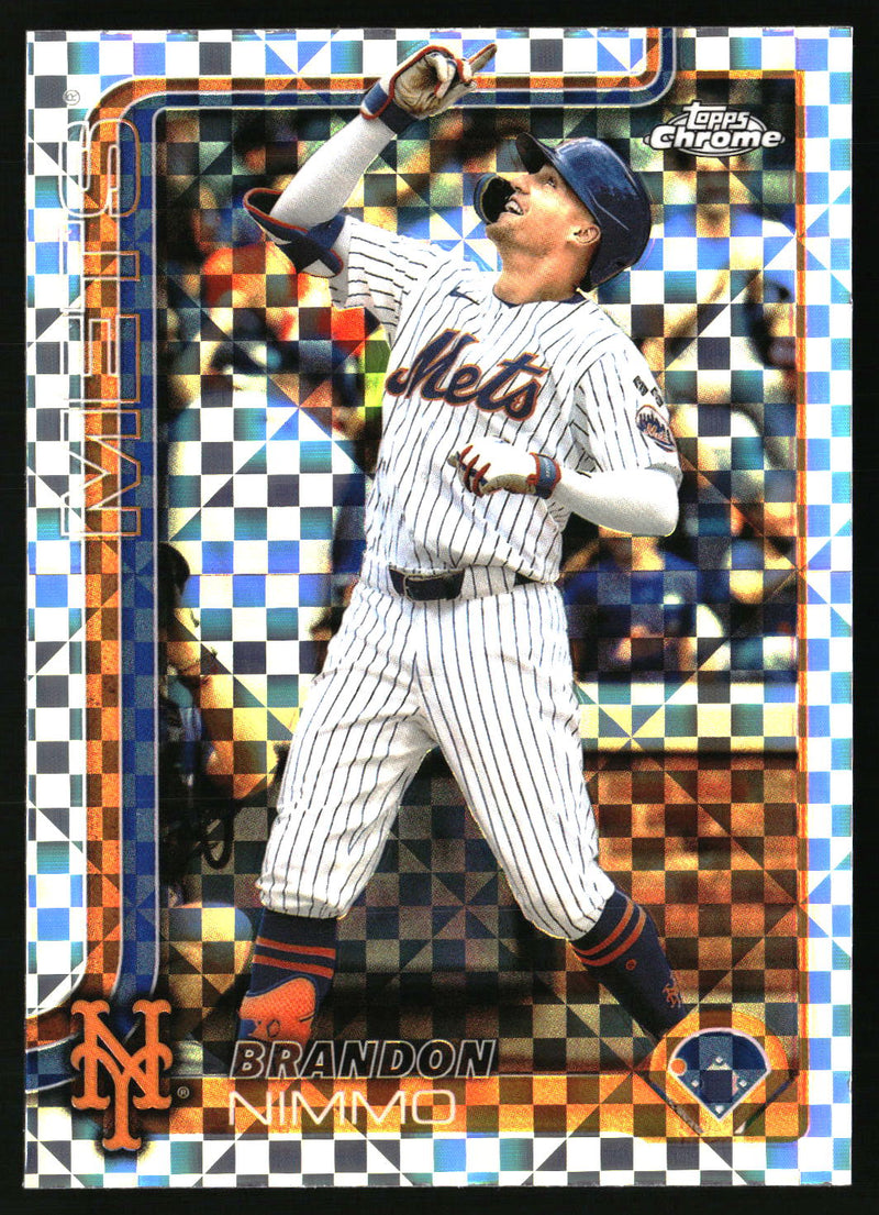 Brandon Nimmo #280 2025 Topps Chrome X-Fractors