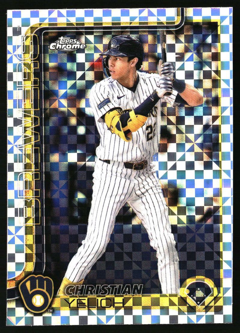 Christian Yelich #89 2025 Topps Chrome X-Fractors