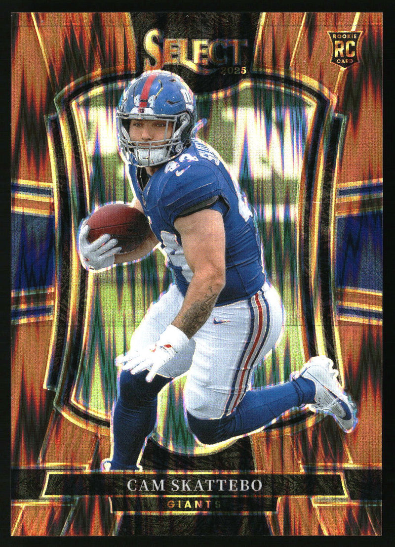 Cam Skattebo #294 2025 Panini Select Copper Prizm Shock /899