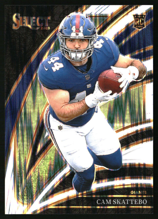 Cam Skattebo #294 2025 Panini Select White Prizm Shock /799