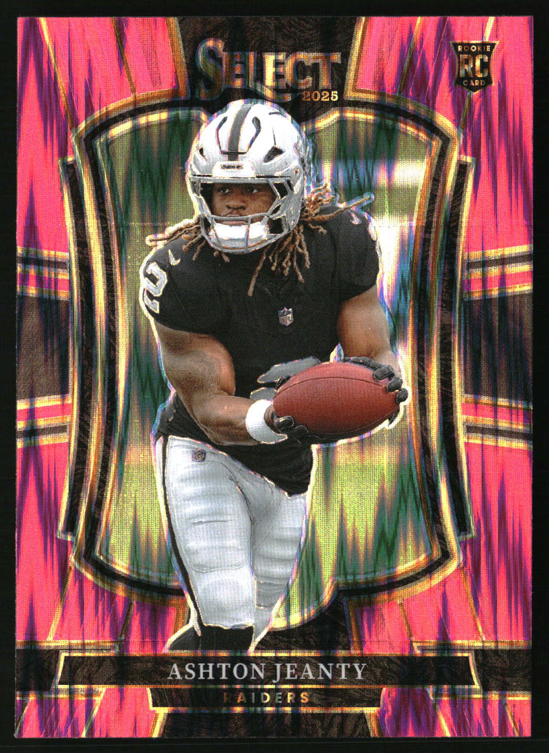 Ashton Jeanty #104 2025 Panini Select Pink Prizm Shock