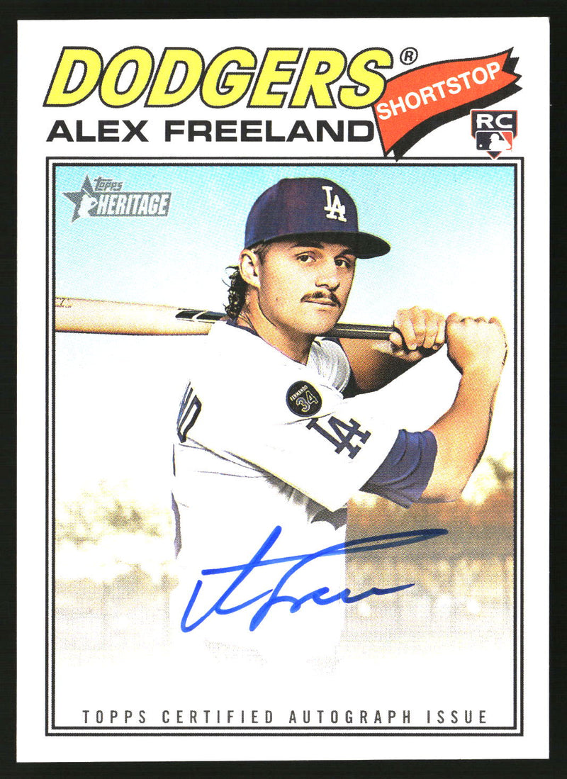 Alex Freeland #ROA-AF 2026 Topps Heritage Real One Autographs