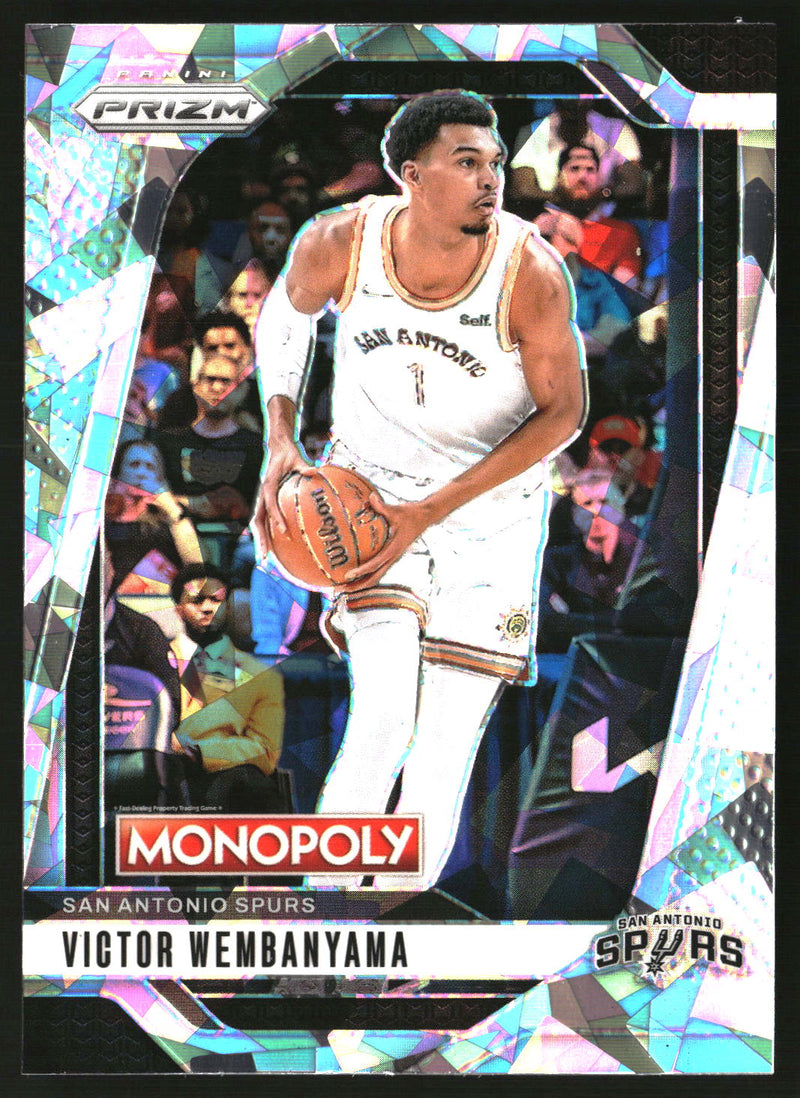 Victor Wembanyama #73 2024-25 Panini Prizm Monopoly Ice Prizms