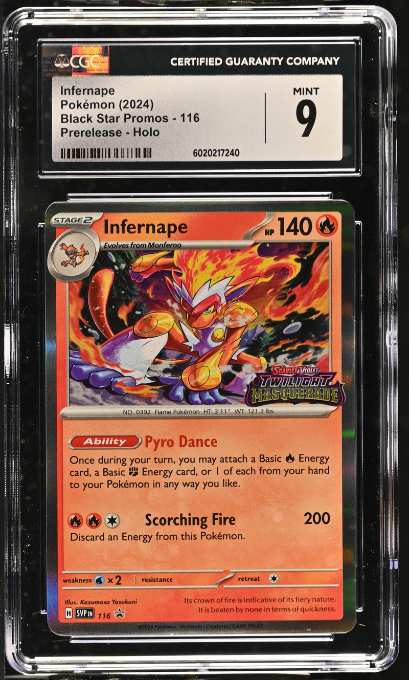 Infernape #116 2024 Black Star Promos CGC 9