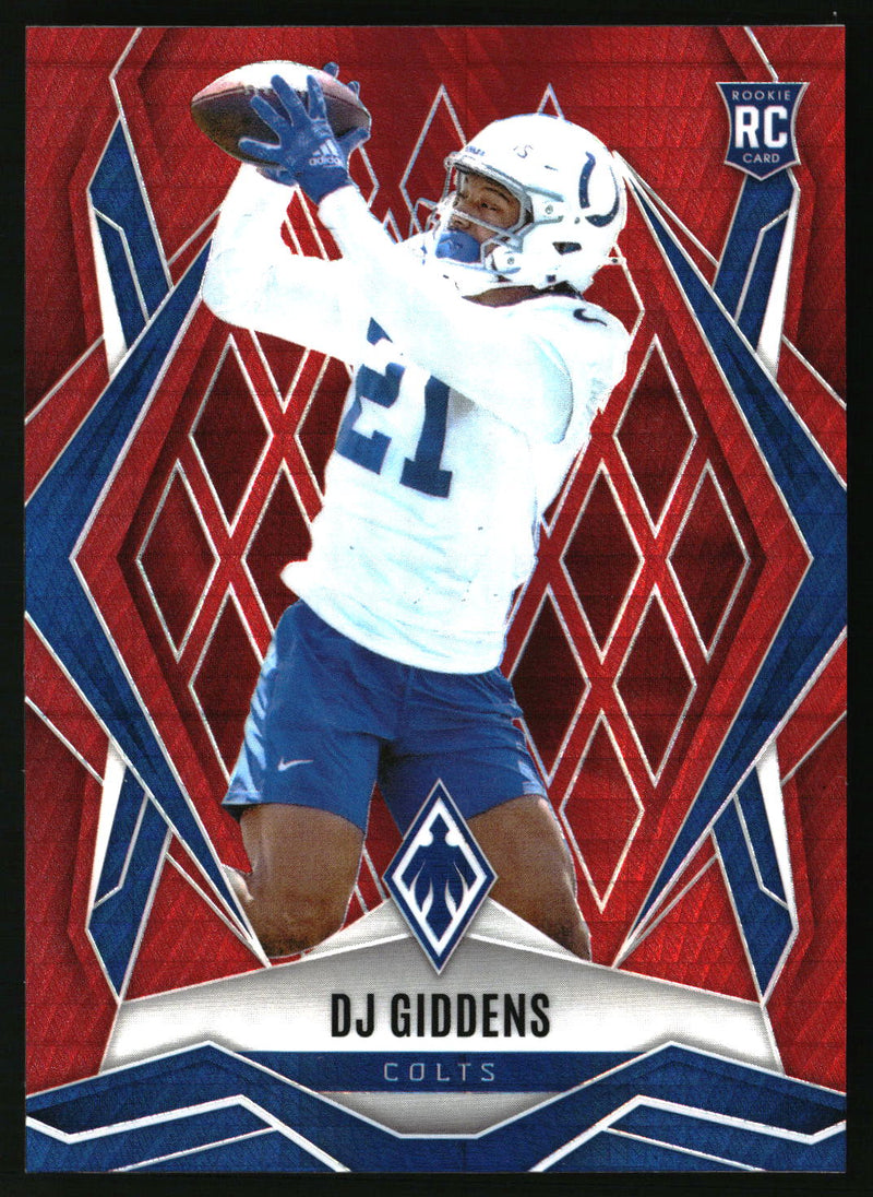 DJ Giddens #208 2025 Panini Phoenix Red Hyper Prizm