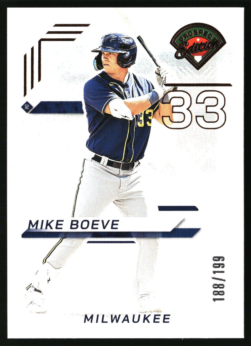 Mike Boeve 2025 Panini Prospect Edition #7 Bronze SN