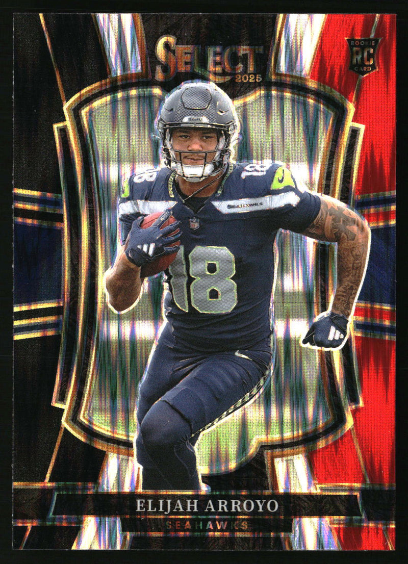 Elijah Arroyo 2025 Panini Select #114 Black and Red Prizm Shock