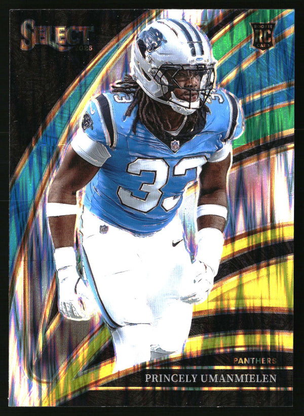 Princely Umanmielen 2025 Panini Select #243 Green and Yellow Prizm Shock