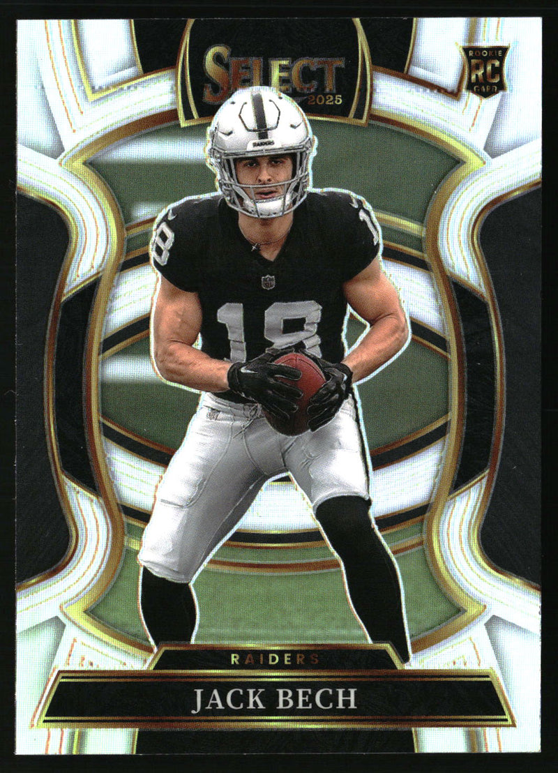 Jack Bech 2025 Panini Select #6 Silver Prizm RC