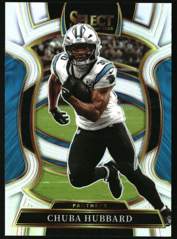 Chuba Hubbard 2025 Panini Select #43 Silver Prizm