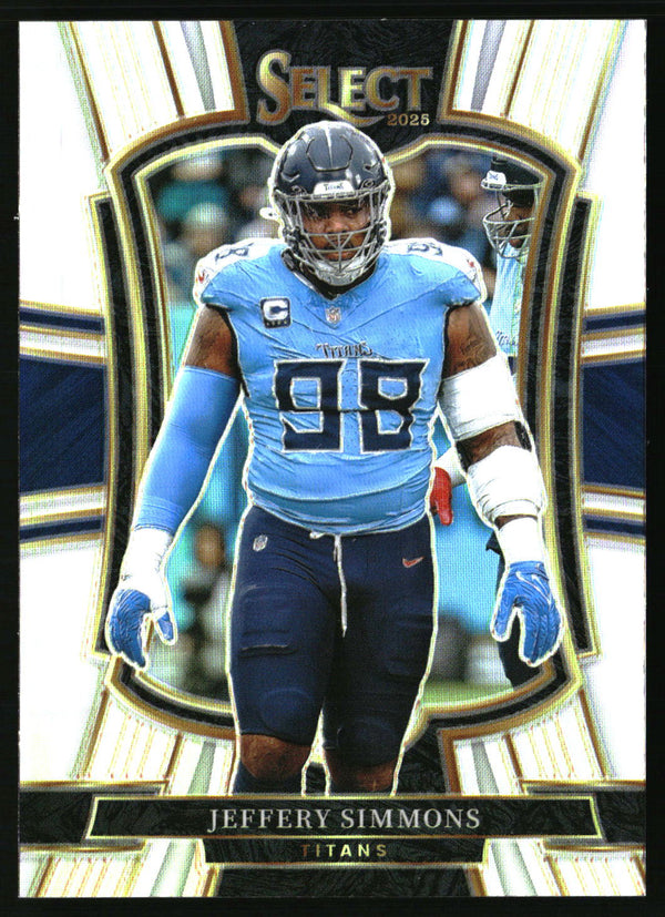 Jeffery Simmons 2025 Panini Select #125 Silver Prizm