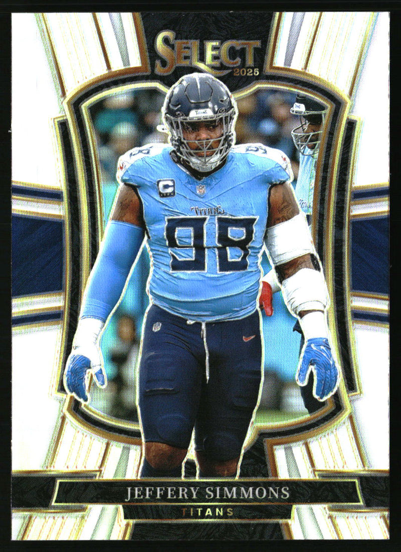 Jeffery Simmons 2025 Panini Select #125 Silver Prizm