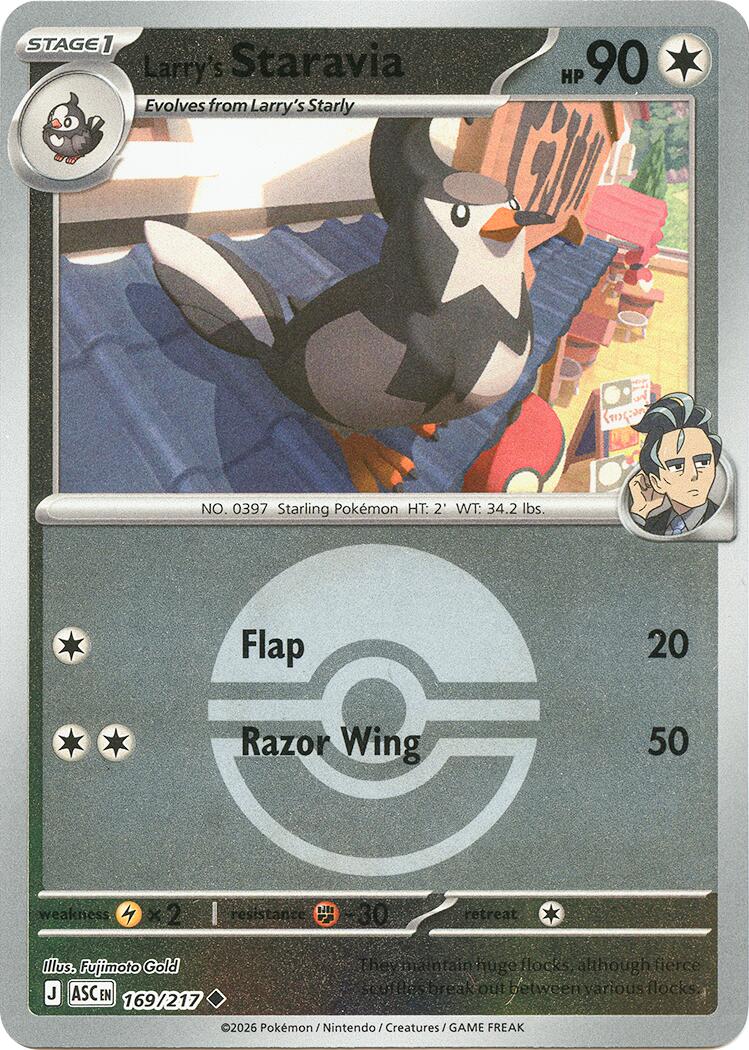 Larry's Staravia (169/217) (Poke Ball) [Mega Evolution: Ascended Heroe – Dynamic Card Collectors