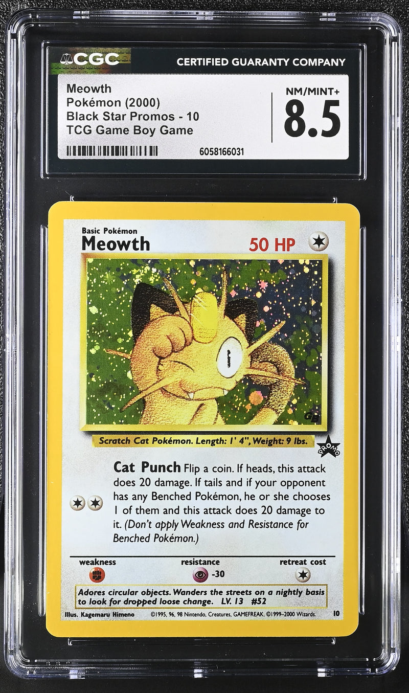 Meowth #10 2000 Black Star Promos CGC 8.5