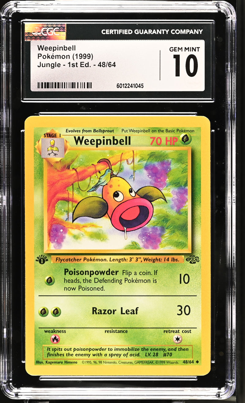 Weepinbell #48/64 1999 Jungle - 1st Ed. CGC 10