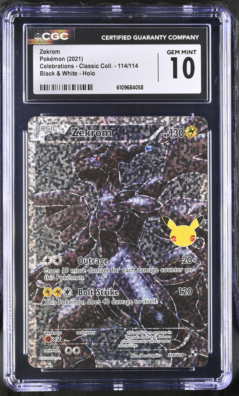 Zekrom #114/114 2021 Celebrations - Classic Coll. CGC 10