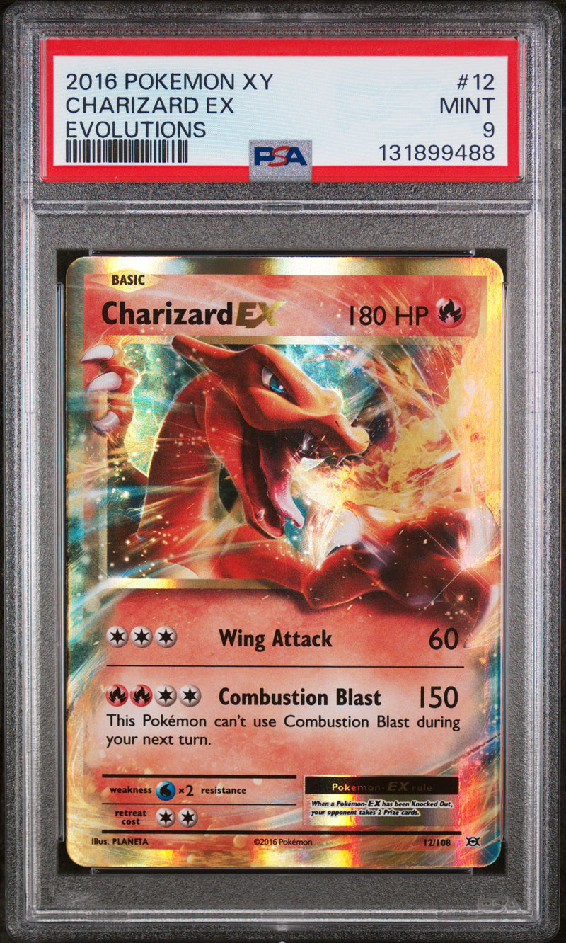 Charizard Ex #12 2016 Pokemon Xy Evolutions PSA 9 Evolutions