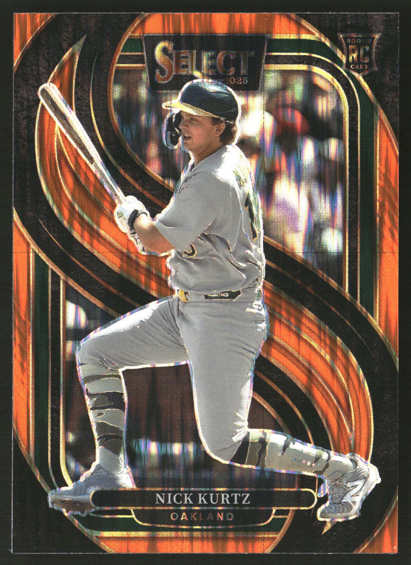 Nick Kurtz 2025 Panini Select #102 Orange Flash Prizms