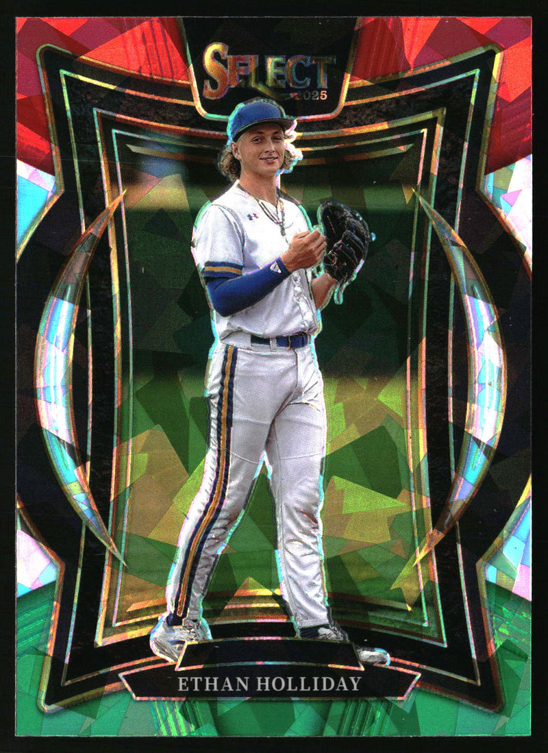 Ethan Holliday 2025 Panini Select #49 Red and Green Ice Prizms