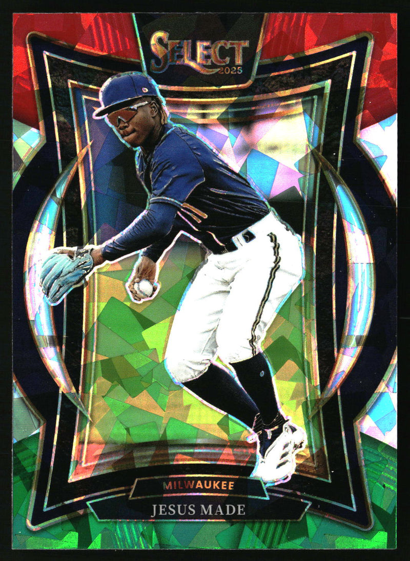 Jesus Made 2025 Panini Select #20 Red and Green Ice Prizms