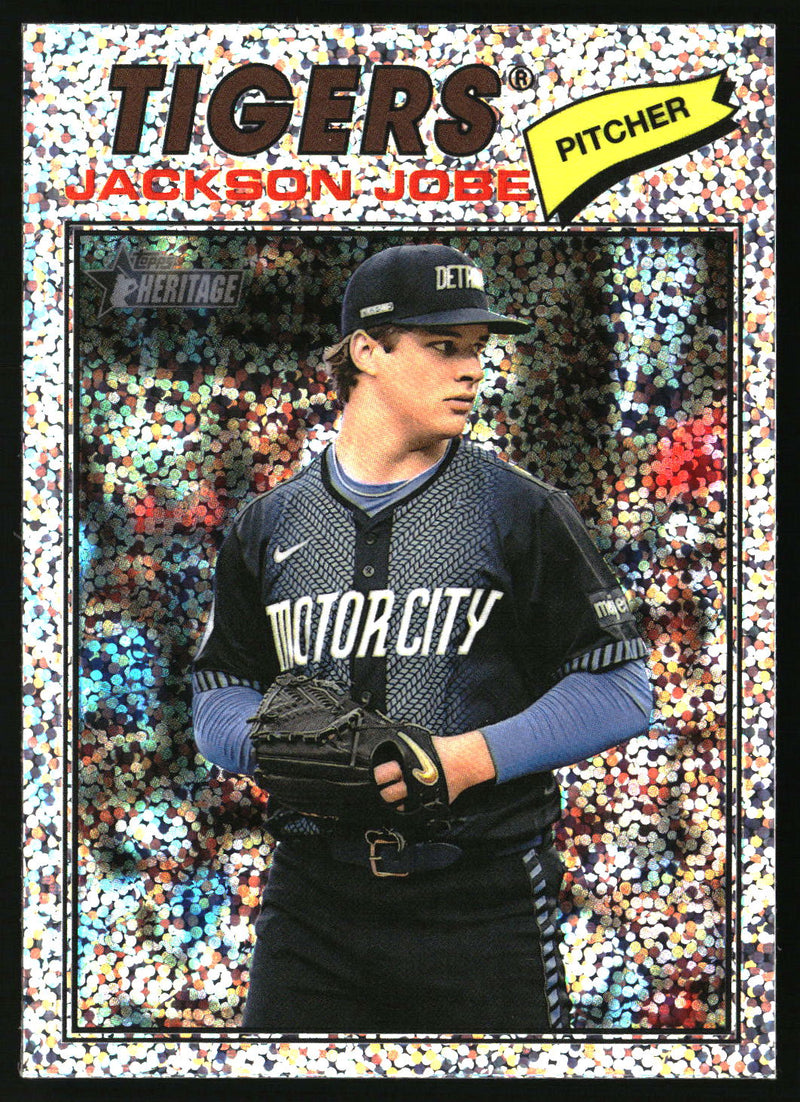 Jackson Jobe 2026 Topps Heritage #164 Chrome Silver Sparkle Refractors