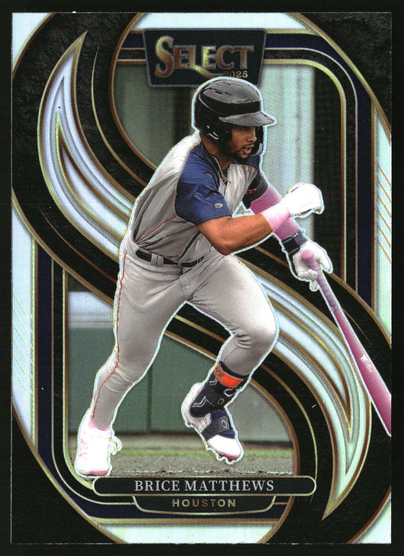 Brice Matthews 2025 Panini Select #168 Silver Prizms