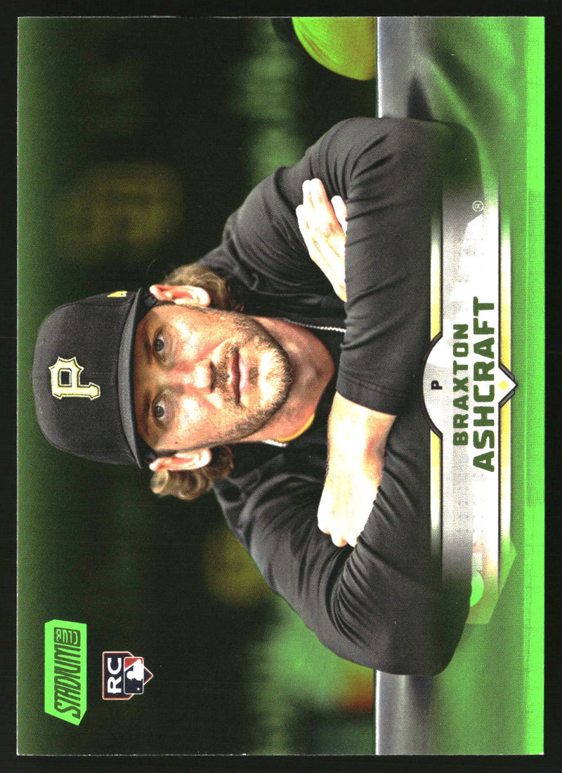 Braxton Ashcraft 2025 Stadium Club #190 Lime Green RC