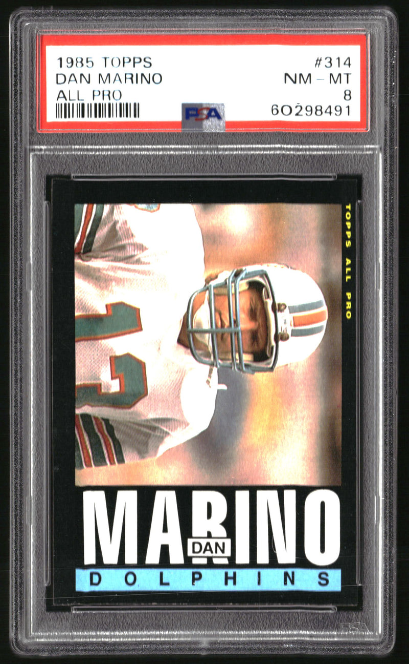 Dan Marino #314 1985 Topps PSA 8 All Pro