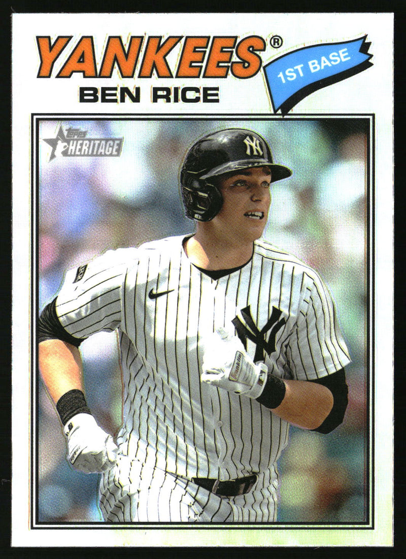 Ben Rice 2026 Topps Heritage #189 Chrome Refractors