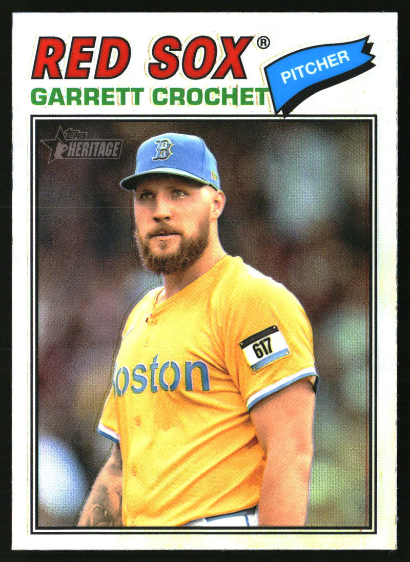Garrett Crochet 2026 Topps Heritage #23 Chrome Refractors