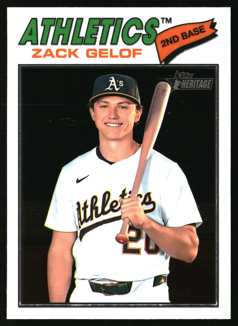 Zack Gelof 2026 Topps Heritage #186 Chrome