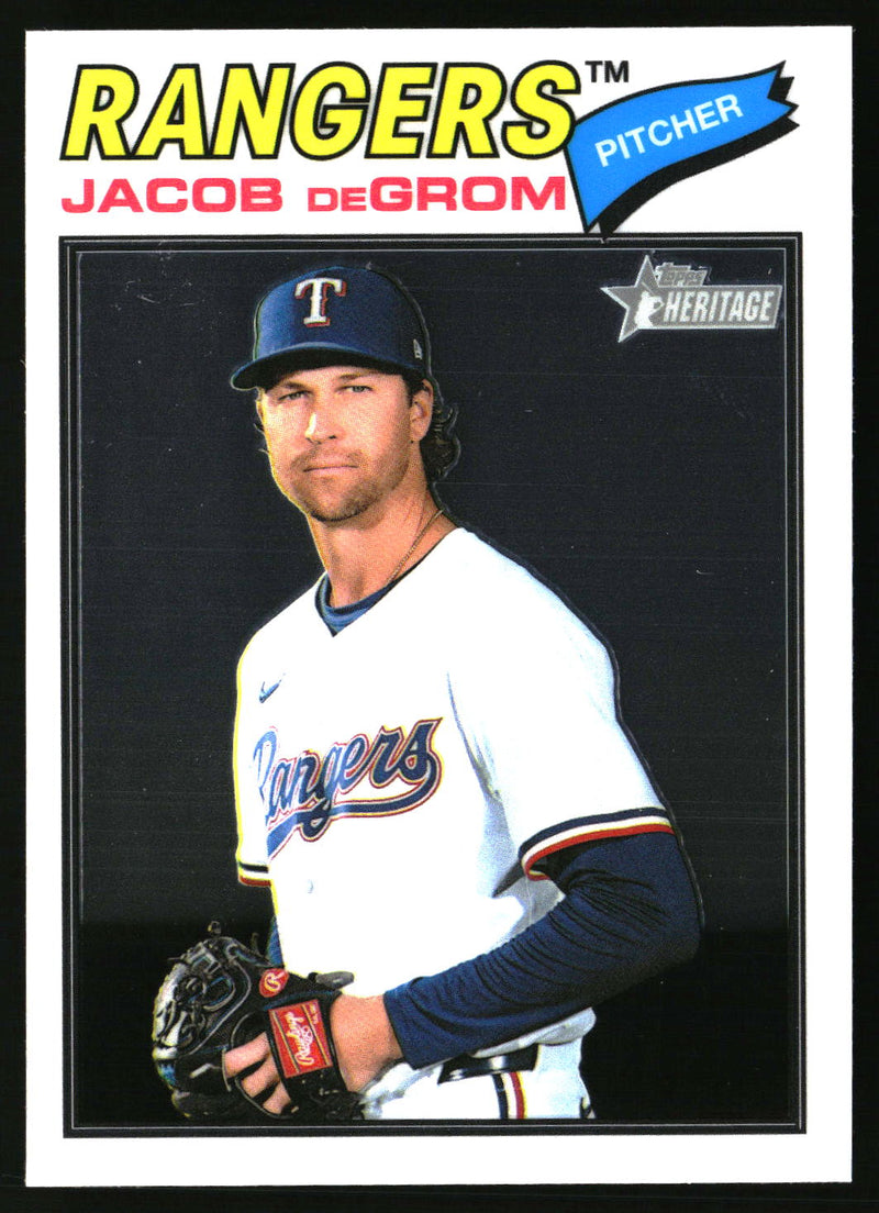 Jacob deGrom 2026 Topps Heritage #98 Chrome