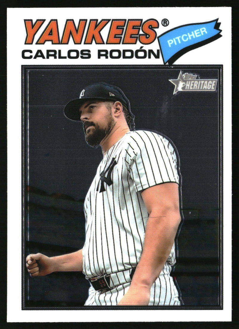 Carlos Rodón 2026 Topps Heritage #385 Chrome