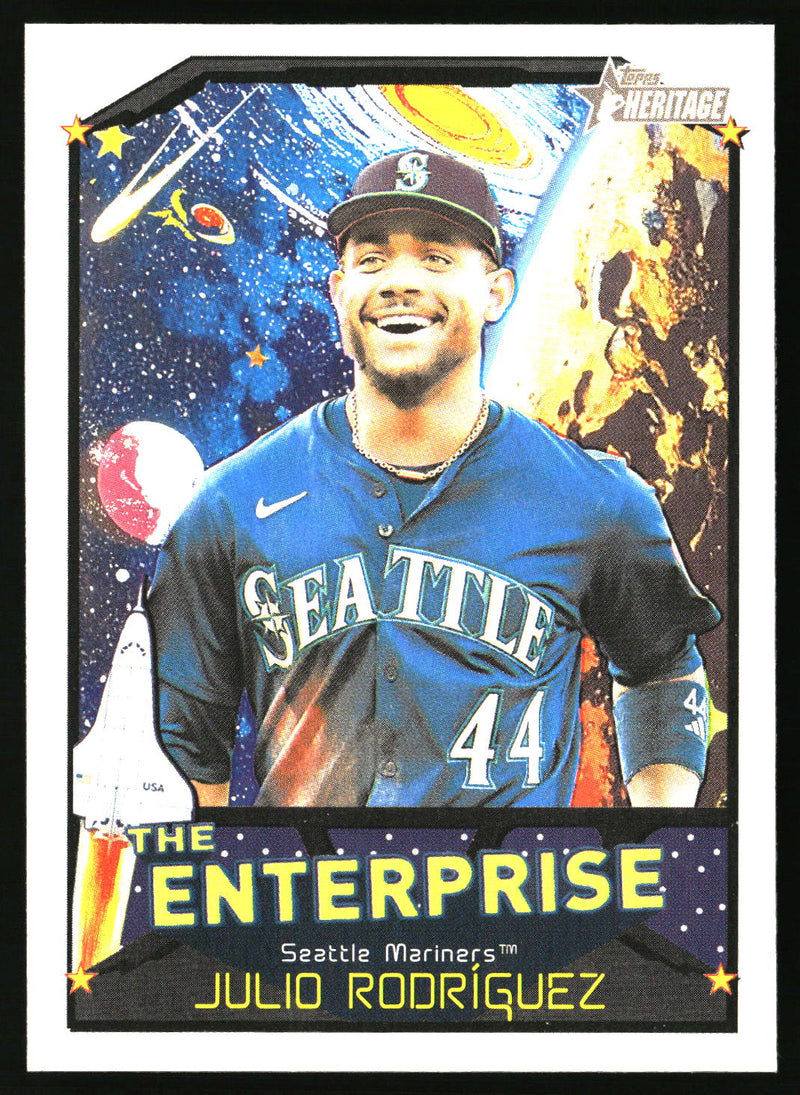 Julio Rodriguez 2026 Topps Heritage #TE-JR The Enterprise