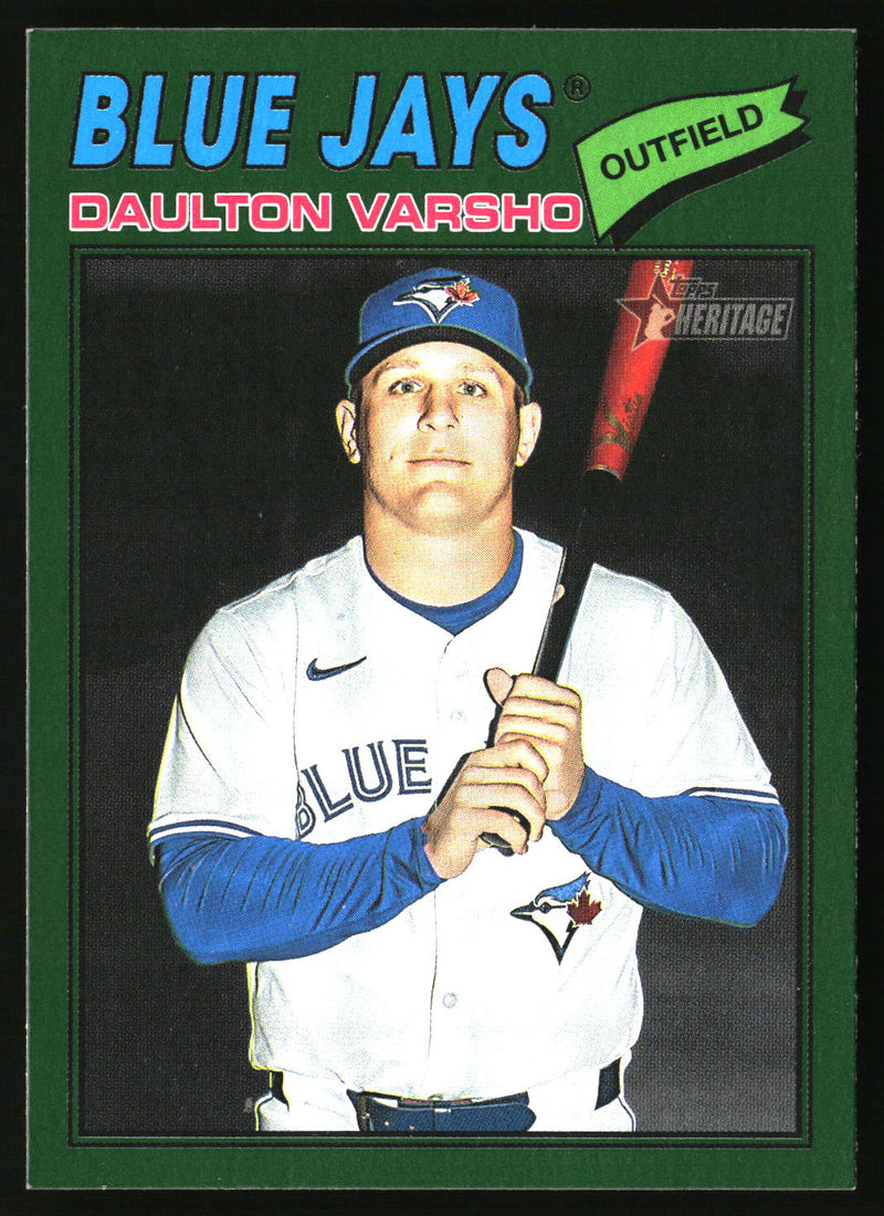 Daulton Varsho 2026 Topps Heritage #223 Dark Green